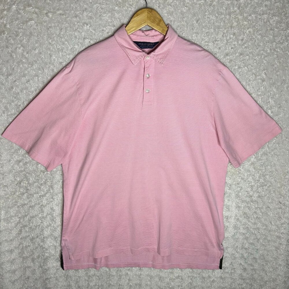Polo Golf Ralph Lauren Large Men’s Polo Light Pink Performance Shirt